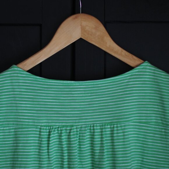 Lands' End | Smocked Cap Sleeve Striped Top - Picture 4 of 5
